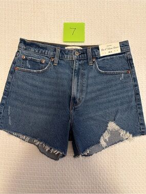 NWT Abercrombie & Fitch High-Waist 4” Mom Denim Shorts